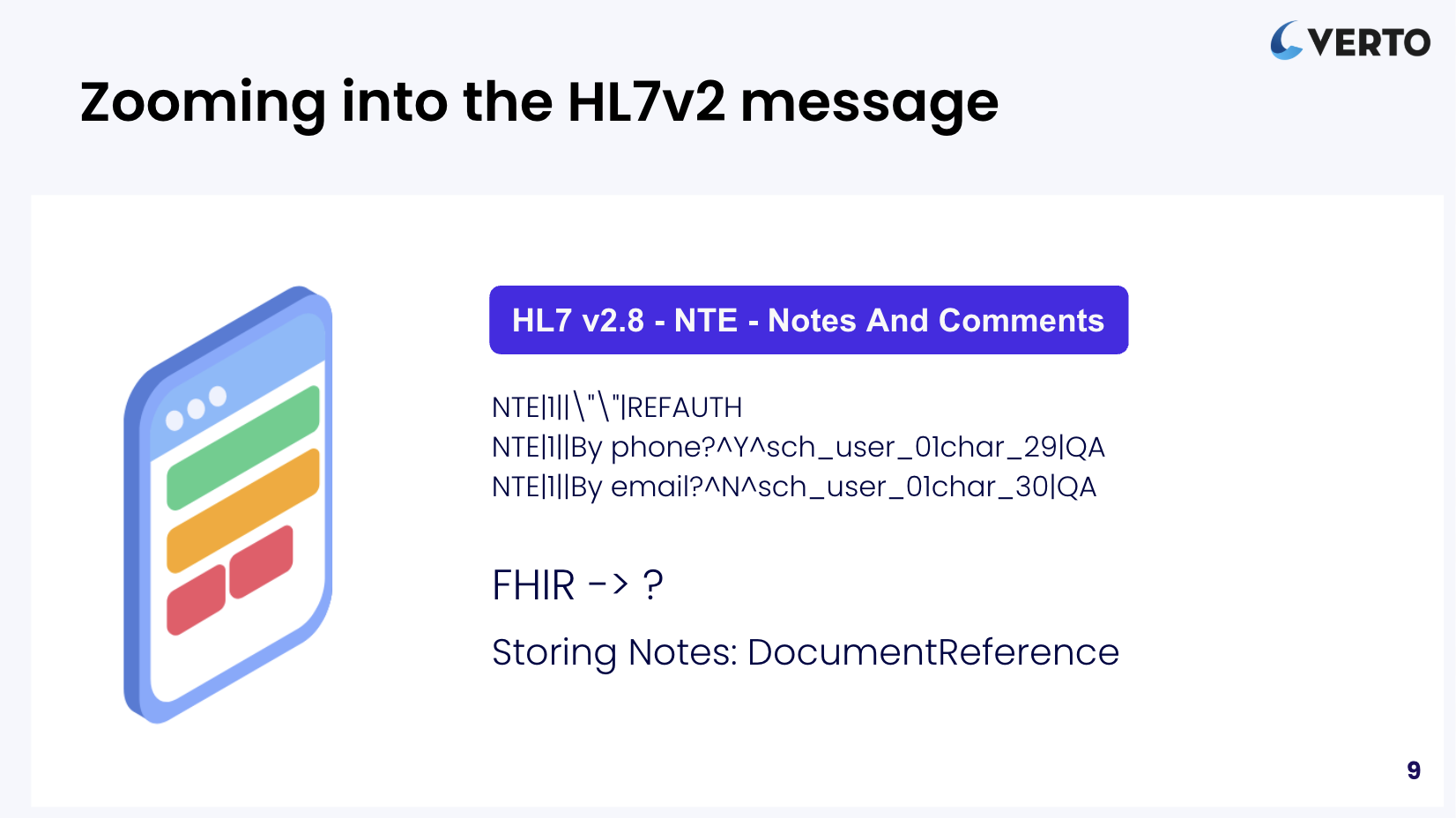 Zooming into the HL7v2 NTE segment