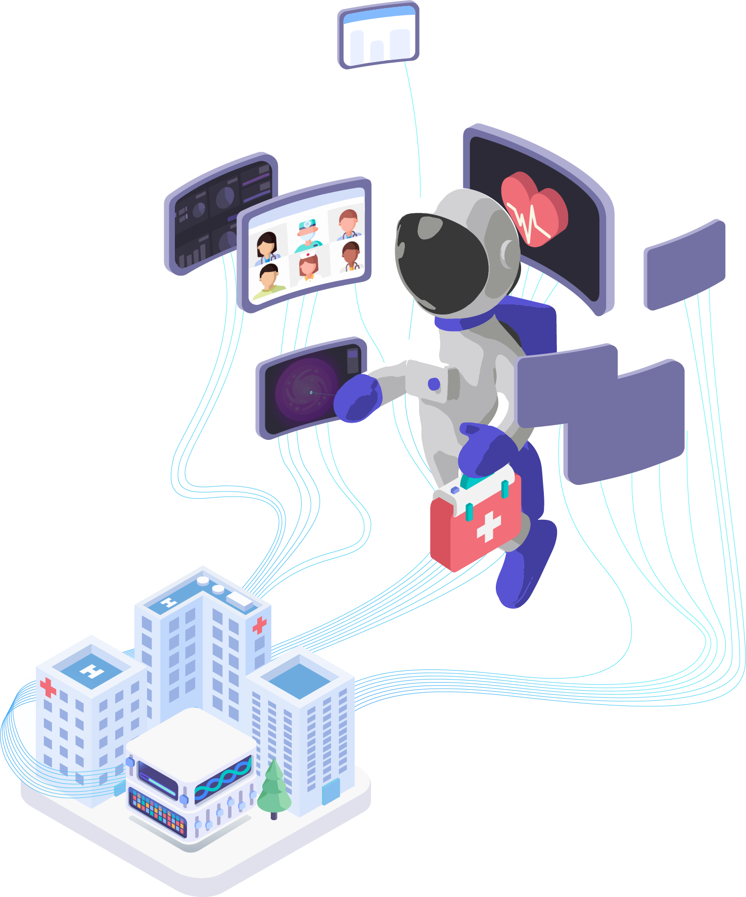 Healthcare technology illustration